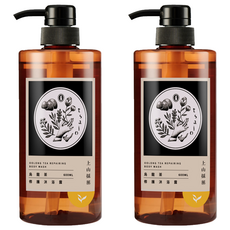 tsaio 上山採藥 修護沐浴露 烏龍茶 溫和不刺激 泡沫細緻綿密, 600ml, 2瓶