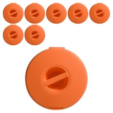 線材整理固定夾, 橘色, 8個