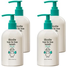iBodle 嬰幼兒麝香從頭到腳多合一沐浴露, 300ml, 4個