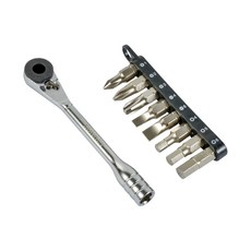 sunkey 圓形迷你棘輪螺絲起子組 SMR-9R, 1套