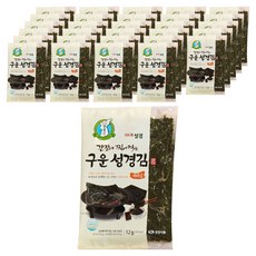 지도표성경 간장에 찍어 먹는 구운김, 12g, 30개
