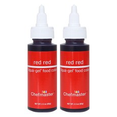 셰프마스터 리쿠아젤 식용색소 레드레드, 2개, 65g