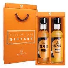 大賢商會 冷壓油禮盒組, 芝麻油+紫蘇油, 1套