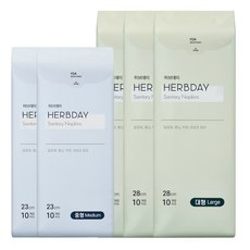 HERBDAY 潔翼型衛生棉 L號(28cm) 30片+M號(23cm) 20片組, 1組