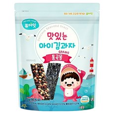 Pure Eat 幼兒海苔夾心脆片, 穀物風味, 20g, 1包