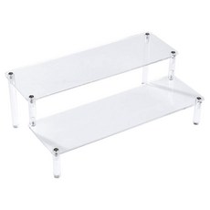 Inmuse 階梯式壓克力展示架 2層, 透明