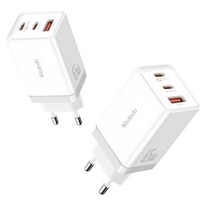 Mcdodo 麥多多 GaN5 Pro PD3.0 PPS 65W 超高速迷你3孔多功能充電器, 白色, 1個