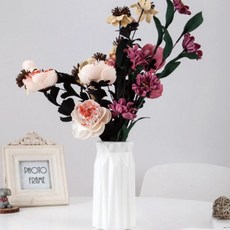 北歐簡約花瓶 菱形花瓶, 白色