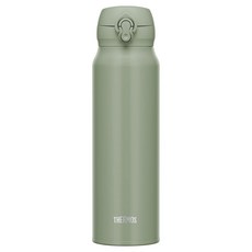THERMOS 膳魔師 JNL-756 真空斷熱保溫瓶 綠色 750ml 易鎖定單按鈕開啟 適用於運動, 1個