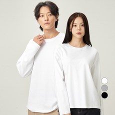 캐럿 릴렉스핏 인터락 특양면 긴팔 티셔츠