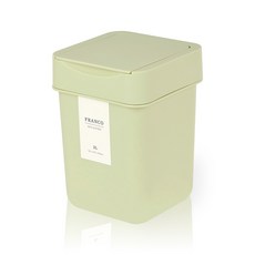 프랑코홈 미니 휴지통 2L, 라이트 그린