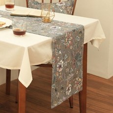 韓國 amante Vivien 多臂織桌旗, 35 x 175 cm, 灰色