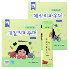 마도로스펫 반려동물 데일리파우더 간식 2g x 30p, 혼합맛(북어/채소), 60g, 2개