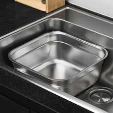 Kitchen-Art 不鏽鋼方形洗碗盆 8L, 1個, 單一顏色