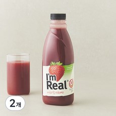 풀무원 아임 리얼 스트로베리, 700ml, 2개