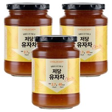 초록원 알룰로스 저당 유자차, 530g, 3개, 1개입
