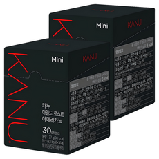 카누 마일드 로스트 아메리카노 원두커피믹스, 0.9g, 30개입, 2개