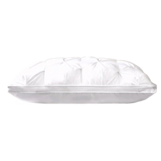 LoveCity 寢城之戀 立體扭花雲朵枕 透氣舒柔釋壓羽絲絨枕, 白色, 1個