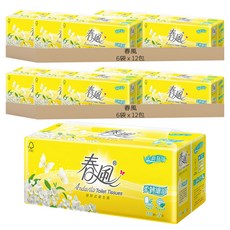 春風 超細柔抽取式衛生紙 2層 110張, 12包, 12袋