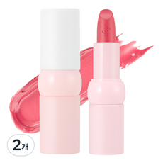 더페이스샵 몰랑이 뉴 볼드 쉬어 글로우 립스틱, 03 자두몰랑, 4g, 2개