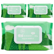 US baby 優生 純淨柔濕巾 超厚型, 88張, 3包
