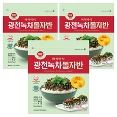 바다모아 광천 녹차 돌김자반, 55g, 3개