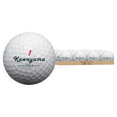 Kawayama 川山 高爾夫球 有球必in系列 3層球, 白色, 1個裝, 24顆