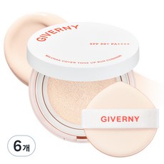 GIVERNY Milchak遮瑕防曬氣墊 SPF50+ PA++++ Clear Beige, 12g, 6個