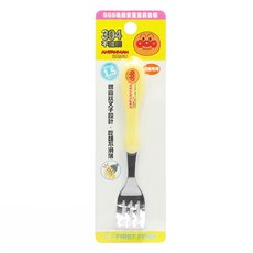 麵包超人 造型不鏽鋼餐具組, 304不鏽鋼, 幼兒專用, 黃色, 1組