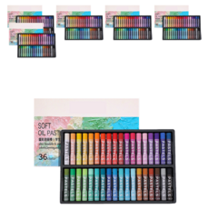 DGRM SOFT油性粉彩, 36色, 6個