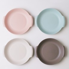 NIneware Friends 義大利麵碗4件組, 象牙白 + 灰色 + 粉紅色 + 薄荷綠, 1套