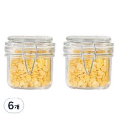 多用途玻璃密封儲物罐, 6個, 200ml