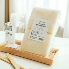 The Natural韓紙纖維搓澡巾, 白色, 1入, 2個