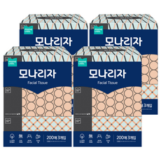 mona LISa. 天然紙漿美容面紙 2層, 200張, 12個