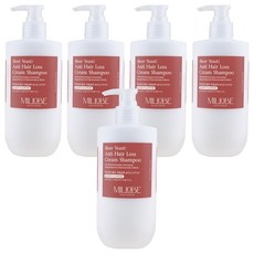 밀로베 맥주효모 탈모 크림 샴푸 블라썸프루티향, 5개, 500ml