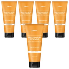 KUNDAL 昆黛爾 啤酒酵母強健髮根護髮素 草本薄荷款, 200ml, 5個