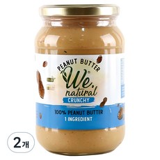 위내추럴 100% 땅콩버터 크런치, 475g, 2개