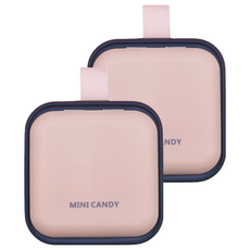 Siuri Living 馬卡龍便攜藥盒粉色, 2個