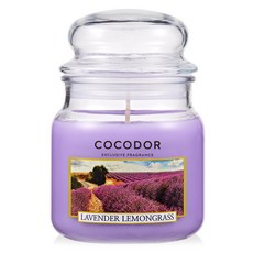 코코도르 미디움자 캔들, 라벤더앤레몬그라스, 340g, 1개