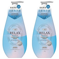 水平衡 RELAX 紓壓香氛洗髮精 蓬鬆豐盈 海風輕拂, 2個, 500g