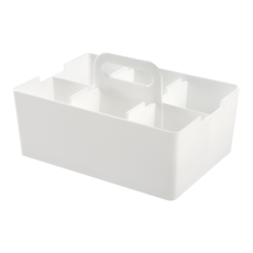 JEJ Desk tote手提層疊式分隔收納盒**, 1個, 白