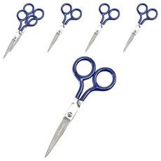 HIGHTIDE penco 不鏽鋼剪刀 DP196-NV, 附收納套, 藍色, 6個