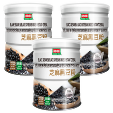 薌匯 芝麻黑豆粉, 含黑豆、黑米、黑芝麻, 高鈣、高纖、高鐵, 養生聖品, 430g, 1罐, 3罐