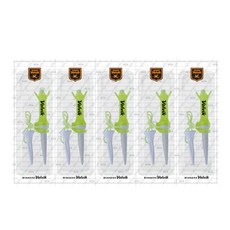 Volvik E-TEE高爾夫球釘座, 螢光綠, 5組