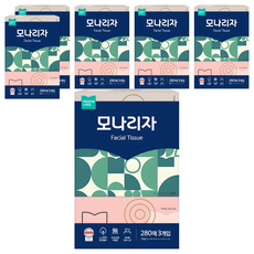 mona LISa. 美容面紙 2層, 280張, 18個