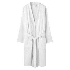 高品質純棉七分袖浴袍, 五星飯店指定款, 白色 XL 125x65cm, 1件