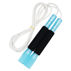 JFROPE Twinkle海綿競速跳繩, 天藍色 + 白色繩, 1個