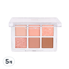 삐아 레디 투 웨어 아이 팔레트 5g, 01 누드 블러쉬, 5개