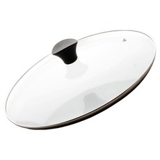 에브리 넘침방지 강화유리 뚜껑 심플, 18cm, 1개