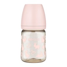 MOYUUM 韓國 PPSU寬口奶瓶 0個月以上, 棉棉兔 粉色, 170ml, 1個